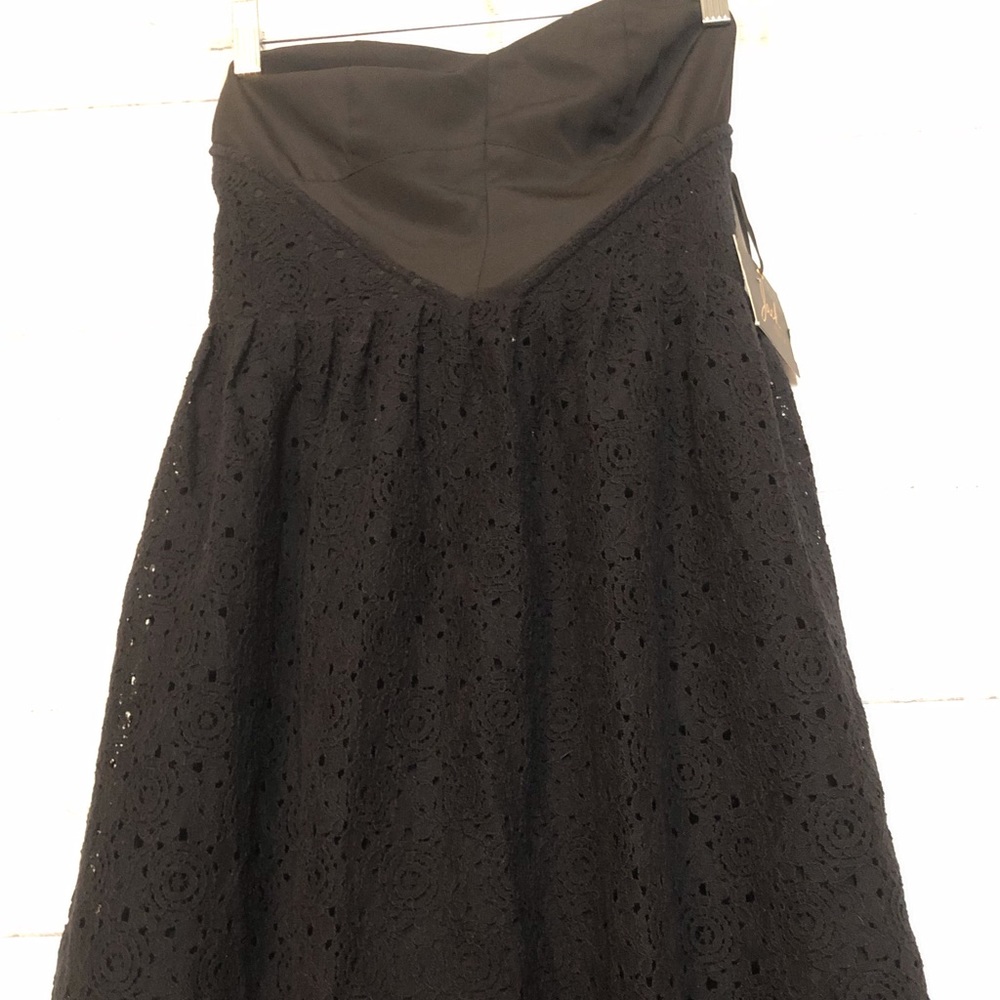 NWT jack dress black strapless